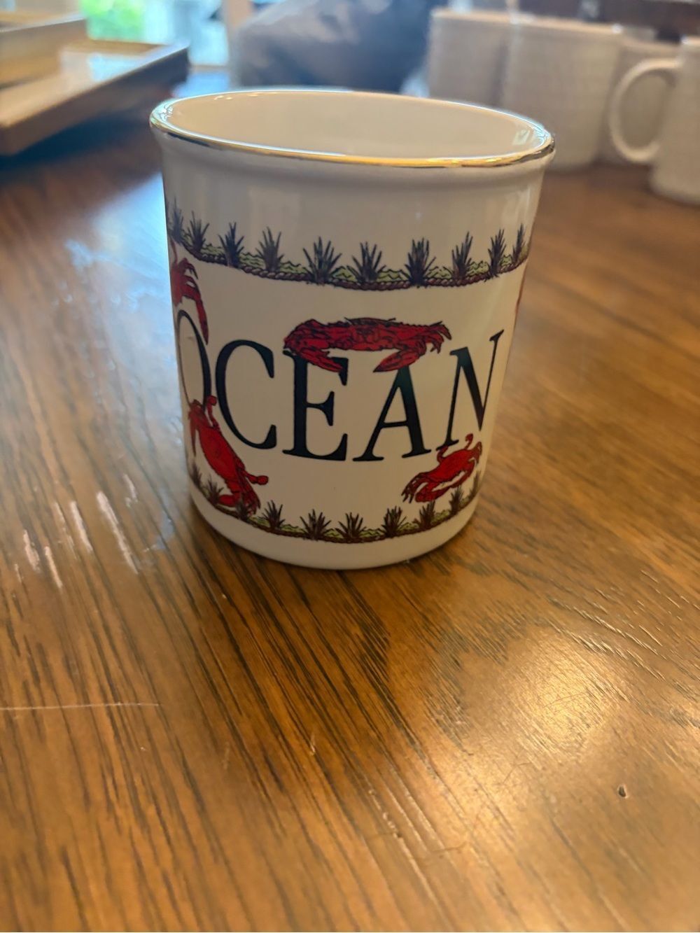 Ocean City Maryland made in Japan Crab Ceramic vintage mug.
